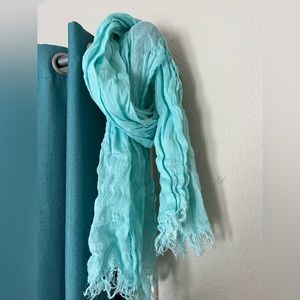 Baby blue scarf